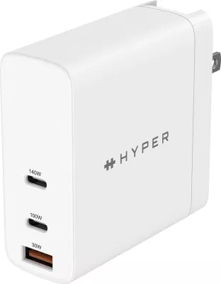 Karikues universal Targus HyperJuice 140W GaN, 2x USB-C, i bardhë