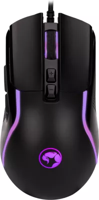 Maus Marvo M292 me kabllo 8000 DPI, 7 butona programues, ndriçim RGB, kabllo e thurur 1.5 m, e zezë