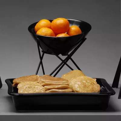 enë GN 2/3 porcelani, Fine Dine, 350x325x60 mm, e zezë