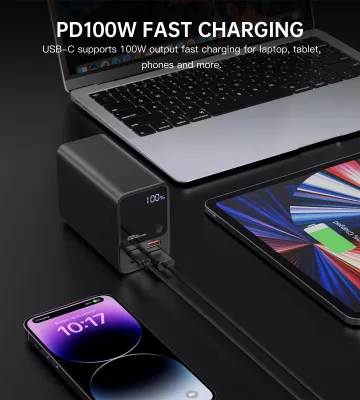 Powerbank Choetech B635BK, 27000mAh, 22.5W, e zezë