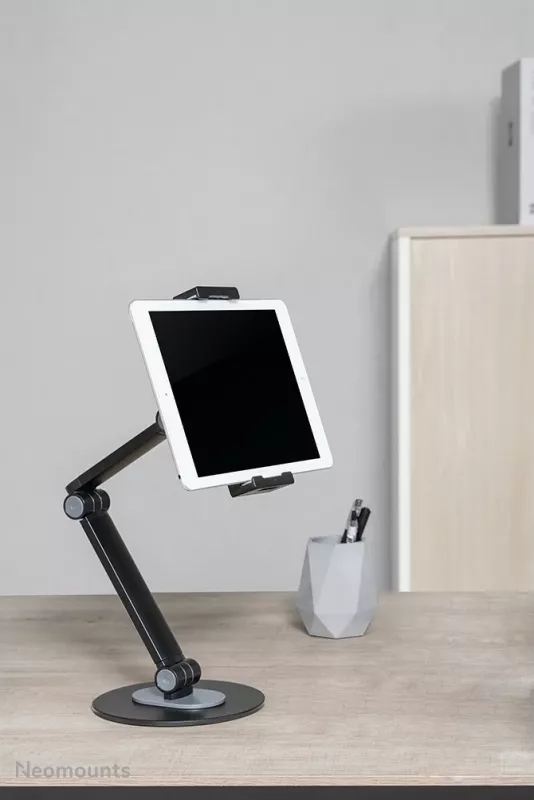 Mbajtës tabletash dhe celularësh Neomounts DS15-550BL1, universal, për tavolinë, 4.7-12.9 inç, i zi