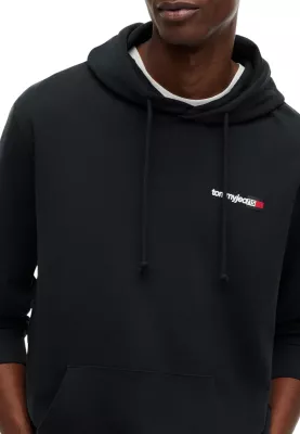 Duks me kapuç për meshkuj Tommy Hilfiger Jeans DM0DM23393, i zi [Madhësia: M]
