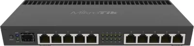Router Gigabit Mikrotik RB4011iGS+RM, 10-Port, SFP+ 10Gbps, 1GB RAM, Rackmount 1U, i zi mat