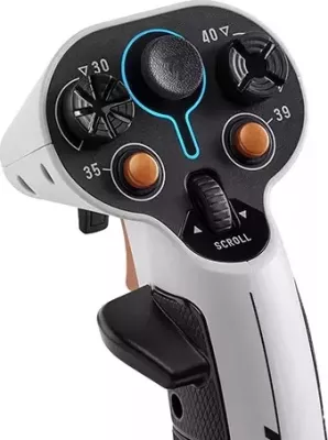 Set joystickësh Thrustmaster Sol-R 2 HOSAS Space Sim Duo për PC, 2x flight stick, RGB, 88 komanda, bardh/zi, set 2 copë
