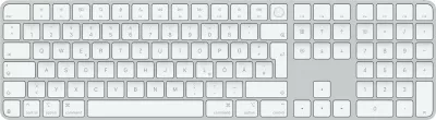Tastierë Apple Magic me Touch ID dhe Tastierë Numerike, për Mac me Apple silicon, Gjermanisht, Ngjyrë Bardhë
