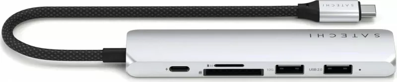 Hub USB-C Satechi 6w1 ST-P6S, 4K HDMI, i argjendtë