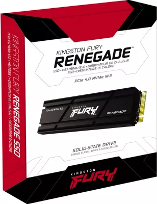 SSD M.2 Kingston FURY Renegade 4TB PCIe 4.0 NVMe me heatsink