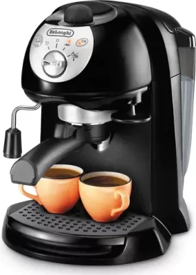 Aparat kafeje espresso me pompë, De'Longhi EC201.CD.B, 15 bar, rezervuar 1 L, 1050 W, i zi