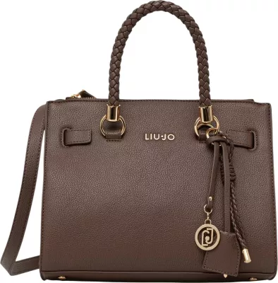 Çantë shopper Liu Jo AF6086 E1019 për femra, bezhë e errët