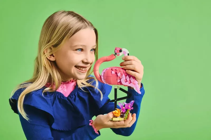 Lodra LEGO Creator 31170, Kafshë të Egra, Flamingo Rozë