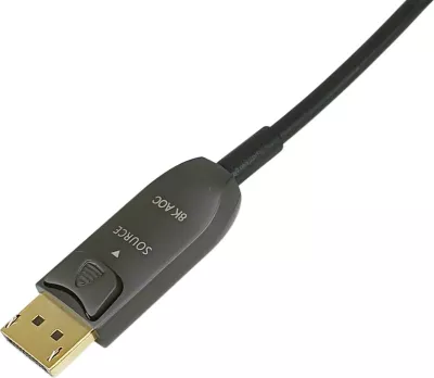 Kabllo optike aktive DisplayPort 1.4 Equip, 20m, 8K/60Hz, e zezë