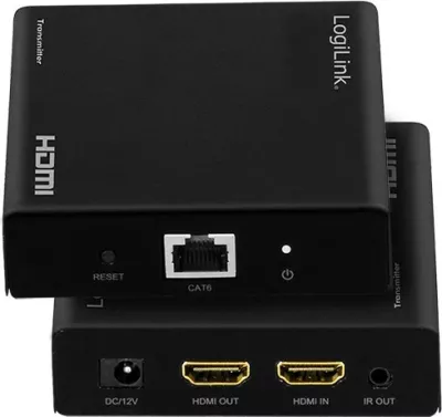 HDMI Extender/Splitter LogiLink set 1x2 porta, 70m, i zi