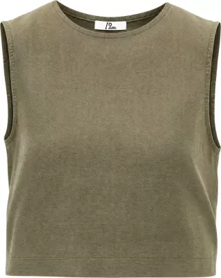 Crop top I am 17612, për femra, jeshile sherebele [Madhësia: M]