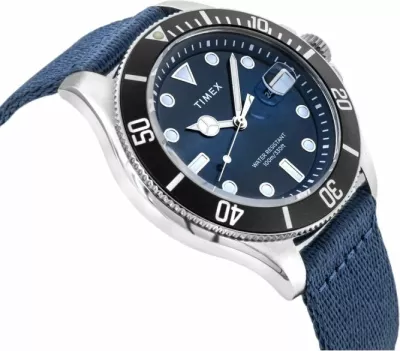 Orë dore për meshkuj Timex, e zezë