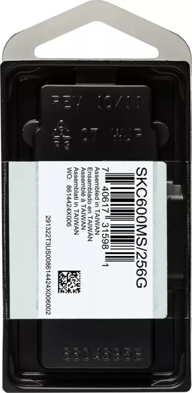 SSD Kingston Technology 256G KC600 SATA3 mSATA