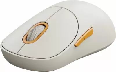Maus Xiaomi Wireless Mouse 3, 2.4GHz + Bluetooth, 1200DPI, silent click, off-white/krem