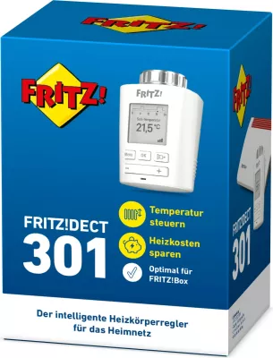 Termostat i mençur AVM FRITZ!DECT 301, kontroll me smartphone, i bardhë