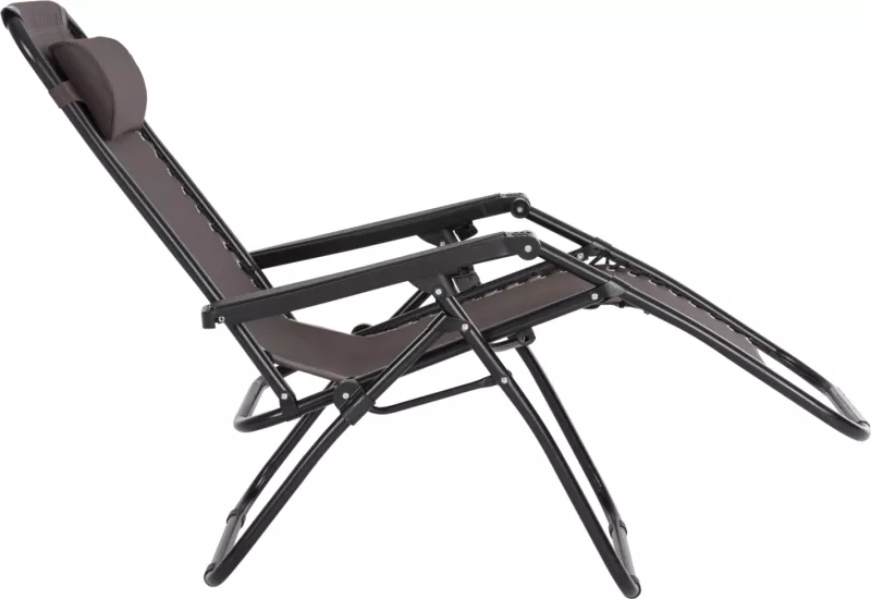 Karrige relaksuese COMPANION, tekstilene kafe, metal i zi, FH5095.13, 67x145x110cm