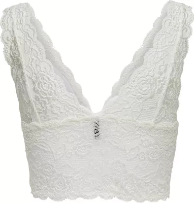 Sutjenë për femra Only ONLCHLOE Lace 15107599, e bardhë [Madhësia: L]