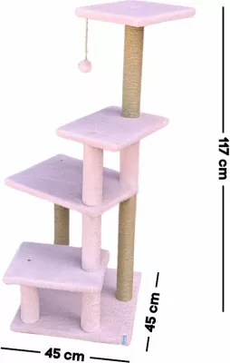 Dërrasë për gërvishtje për mace, rozë, Paws & Whiskers, Alessi