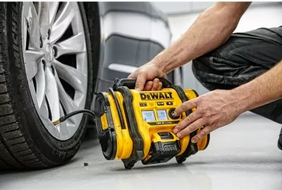 Kompresor ajri DeWALT DCC018N, 11 bar, 2.5 kg, zi-verdhë