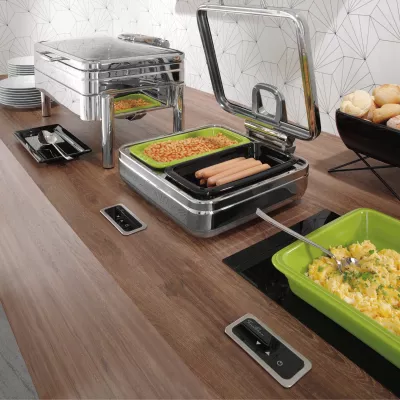 Pllakë induksioni e inkorporueshme, Fine Dine, 1000 W, 350x350 mm, e zezë