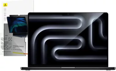 Mbështjellës magnetik Baseus Magic Drawing për MacBook Pro 13" (2022) me set pastrimi, Transparent