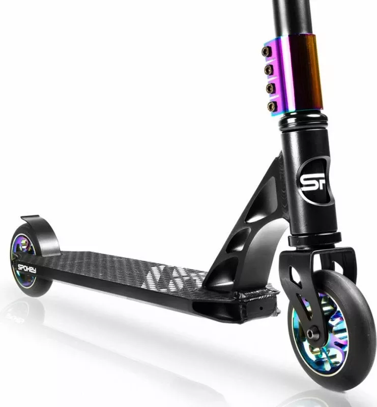 Scooter Spokey Fastplant 924731 për meshkuj dhe femra, ngjyrë e zezë