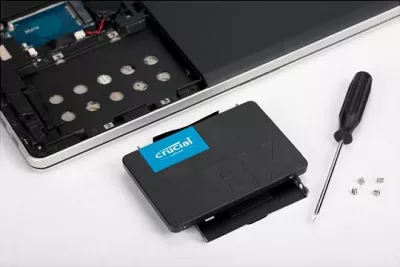 SSD Crucial BX500, 240 GB, 2.5", 540 MB/s, 6 Gbit/s, e zezë