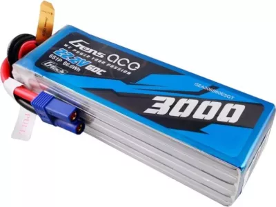 Bateri LiPo Gens ace G-Tech 3000mAh 22.2V 60C 6S1P me prizë EC5