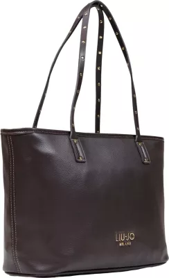 Çantë shopper Liu Jo AF6071 E1120 për femra, kafe e errët