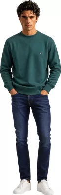 Duks për meshkuj Tommy Hilfiger ESS Seasonal Fleece MW0MW40000, i gjelbër [Madhësia: M]