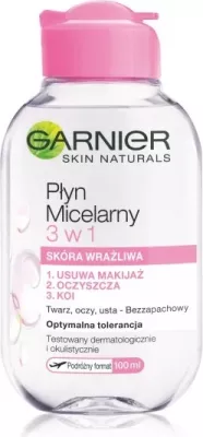 Ujë micelar për femra Garnier Skin Naturals 3-in-1, 100ml