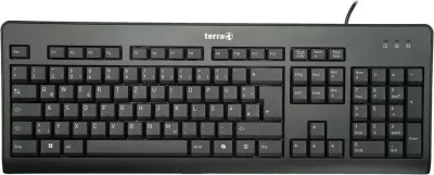 Tastierë Terra TERRA Keyboard 1500, USB, 105 taste, QWERTZ, e zezë