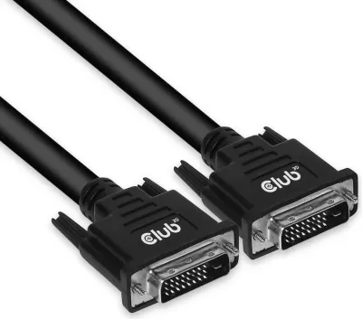 Kabllo DVI Dual Link Club3D 10m, 24+1, e zezë