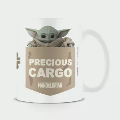 Mug Pyramid Star Wars The Mandalorian "Precious Cargo" 315 ml, e bardhë