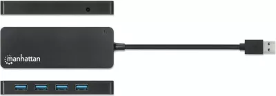 USB hub MANHATTAN 4-Port USB 3.2 Gen 1, 4x USB-A, i zi