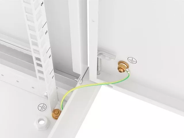 Kabinet për server Lanberg WF01-6612-00S, 19", (600x600x645.70mm), i bardhë