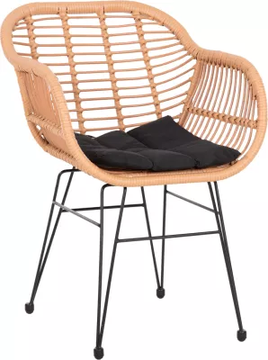 Karrige me jastëk Allegra FH5450.31, bezhë, 58x59x82H cm