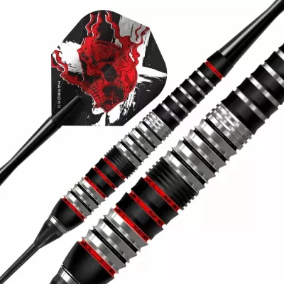 Shigjeta softip për dart Harrows, të zeza e kuqe [Pesha: 20 g]