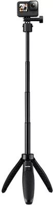 Selfie stick me tripod Telesin S1-MNP-02 për kamera sportive, i zi