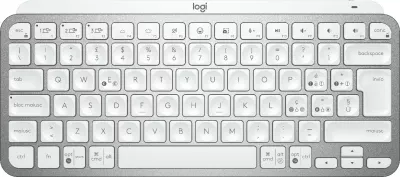 Tastierë pa tela Logitech MX Keys Mini, me ndriçim, e bardhë