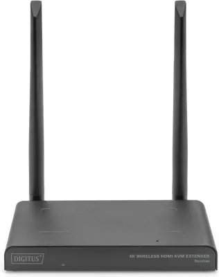 Pranues HDMI pa tela Digitus DS-55328, 3840 x 2160 piksela, AV pranues, me kabllo dhe pa kabllo, i zi