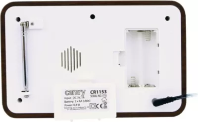 Radio digjitale CAMRY Premium CR1153, FM, LCD, alarm, termometër, kalendar, dizajn druri