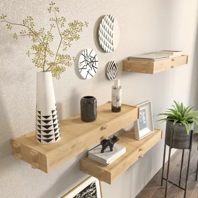 Raft muri Skye Decor, ngjyrë lisi, Hiko