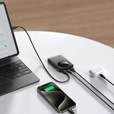 Powerbank Joyroom JR-PBF13, 5000mAh, 2x USB-A, 1x USB-C, e zezë