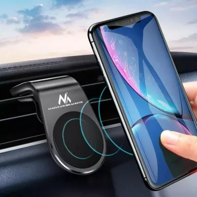 Mbajtëse telefoni për veturë Maclean, e bardhë