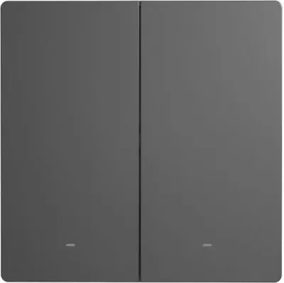 Switch i mençur muri Wi‑Fi SONOFF M5-2C-86, 2 kanale, standard EU 86, gri e errët