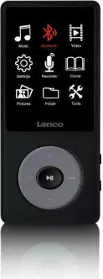 MP3/MP4 player Lenco Xemio-860BK, 256GB, Bluetooth, i zi/gri