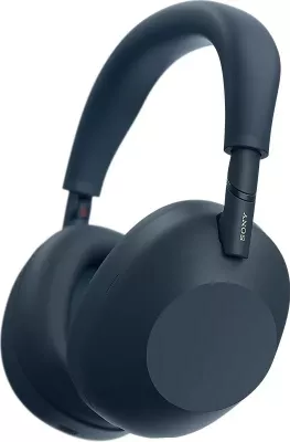 Kufje Sony WH-1000XM6, me Bluetooth & kabllo, USB Type-C, Blu